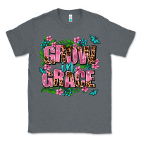 Charcoal Heather grow in grace Classic Tee - AdoDesignShop