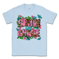 Dusty Blue grow in grace Classic Tee - AdoDesignShop