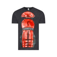Vintage Black red leg guard fa element Vintage Tee - FaDigitalArtStudio