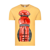 Vintage Mustard red leg guard fa element Vintage Tee - FaDigitalArtStudio