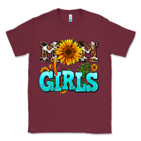 Burgundy mom of girls Classic Tee - AdoDesignShop