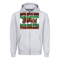 Heather Grey Peace Love Christmas Trees Zipper Hoodie - Jasminsmagicworld