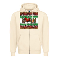 Sandshell Peace Love Christmas Trees Zipper Hoodie - Jasminsmagicworld