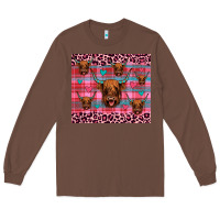 Chestnut highland cow valentines Long Sleeve Tee - JahusDesignShop