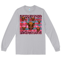 Moon Dust highland cow valentines Long Sleeve Tee - JahusDesignShop