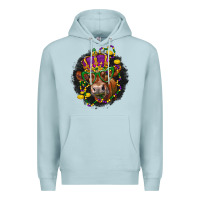 Blue Mist Mardi Gras red Angus Premium Hoodie - LillyAllenDesigns