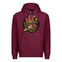 Burgundy Mardi Gras red Angus Premium Hoodie - LillyAllenDesigns