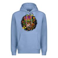 Colony Blue Mardi Gras red Angus Premium Hoodie - LillyAllenDesigns