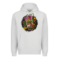Dove Grey Mardi Gras red Angus Premium Hoodie - LillyAllenDesigns