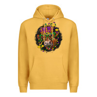 Mustard Mardi Gras red Angus Premium Hoodie - LillyAllenDesigns