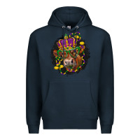 Navy Mardi Gras red Angus Premium Hoodie - LillyAllenDesigns