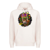 Pale Pink Mardi Gras red Angus Premium Hoodie - LillyAllenDesigns