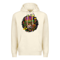 Sandshell Mardi Gras red Angus Premium Hoodie - LillyAllenDesigns