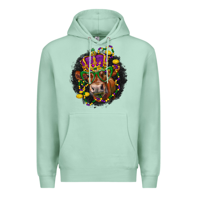 Mardi Gras Red Angus Premium Hoodie by LillyAllenDesigns | Teevron