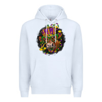 White Mardi Gras red Angus Premium Hoodie - LillyAllenDesigns