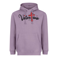 Lavender valentine cross glitter Heavyweight Hoodie - MaliasSmallBusiness