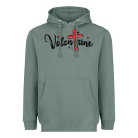Sage valentine cross glitter Heavyweight Hoodie - MaliasSmallBusiness