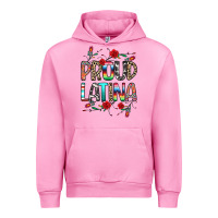 Fuchsia Pink Proud Latina Urban Hoodie - texasbilliewilder