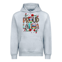 Heather Grey Proud Latina Urban Hoodie - texasbilliewilder