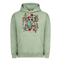 Pigment Oil Green Proud Latina Urban Hoodie - texasbilliewilder