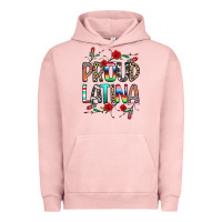 Pigment Salmon Proud Latina Urban Hoodie - texasbilliewilder