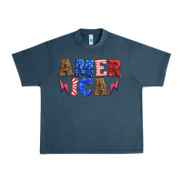 Midnight Navy america thunderbolt Urban Heavy Tee - HRA Design Shop