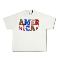 Pistachio america thunderbolt Urban Heavy Tee - HRA Design Shop