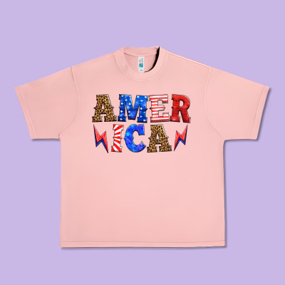 America Thunderbolt Urban Heavy Tee Designed By Hra Design Shop
