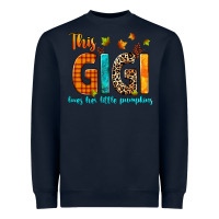Navy this gigi loves her little pumpkins Heavyweight Sweatshirt - texasbilliewilder