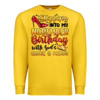 Lemon stepping into my november birthday Premium Sweatshirt - MaliasSmallBusiness