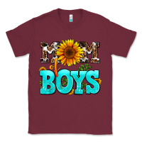Burgundy mom of boys Classic Tee - AdoDesignShop
