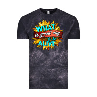 Cloud Black what a great day to be alive Vintage Tee - HRA Design Shop