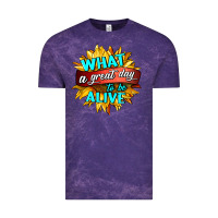 Cloud Purple what a great day to be alive Vintage Tee - HRA Design Shop