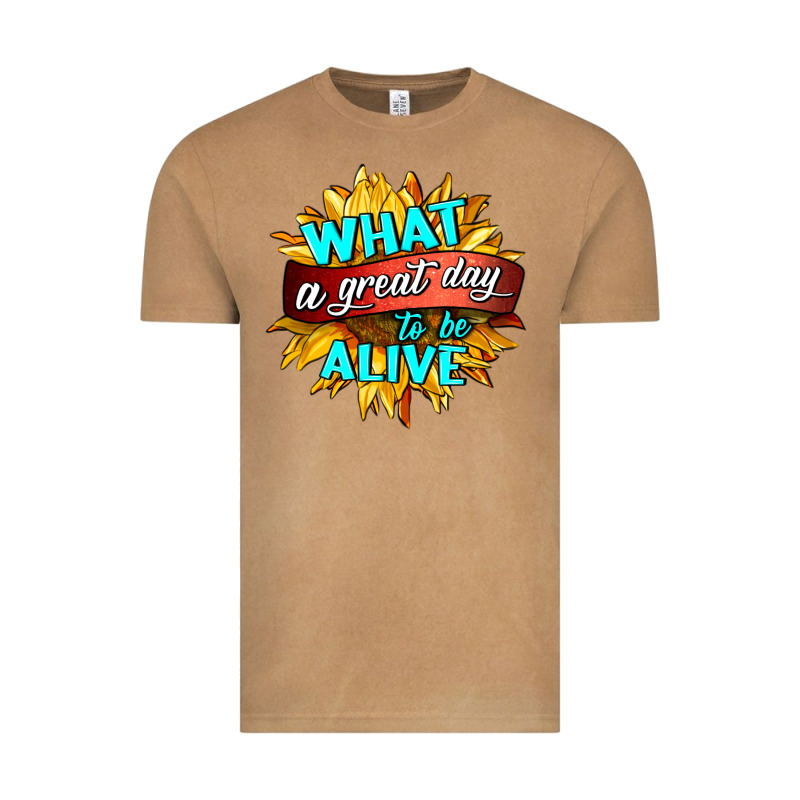 What A Great Day To Be Alive Vintage Tee by HRA Design Shop | Teevron