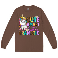 Chestnut cute smart and a little bit dramatic unicorn Long Sleeve Tee - AdoDesignShop