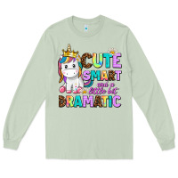 Matcha cute smart and a little bit dramatic unicorn Long Sleeve Tee - AdoDesignShop