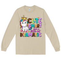 Mushroom cute smart and a little bit dramatic unicorn Long Sleeve Tee - AdoDesignShop