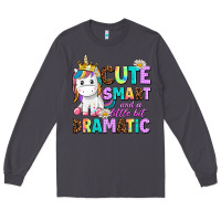 Smoke cute smart and a little bit dramatic unicorn Long Sleeve Tee - AdoDesignShop