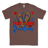 Chestnut flip flops and freedom Classic Tee - BundleAndBundleShop