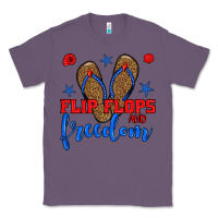 Lavender flip flops and freedom Classic Tee - BundleAndBundleShop