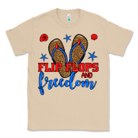 Mushroom flip flops and freedom Classic Tee - BundleAndBundleShop