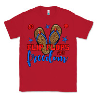 Red flip flops and freedom Classic Tee - BundleAndBundleShop