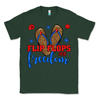 Sports Green flip flops and freedom Classic Tee - BundleAndBundleShop