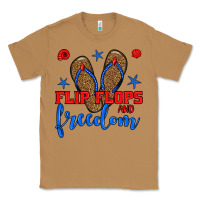 Toasted Coconut flip flops and freedom Classic Tee - BundleAndBundleShop