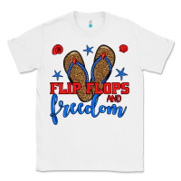 White flip flops and freedom Classic Tee - BundleAndBundleShop