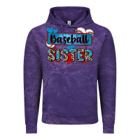 Cloud Purple baseball sister with leopard Vintage Hoodie - Zillion Design Studio