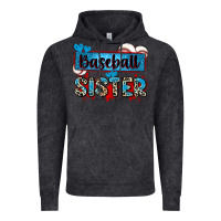 Vintage Black baseball sister with leopard Vintage Hoodie - Zillion Design Studio