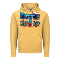 Vintage Mustard baseball sister with leopard Vintage Hoodie - Zillion Design Studio