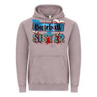 Vintage Zinc baseball sister with leopard Vintage Hoodie - Zillion Design Studio