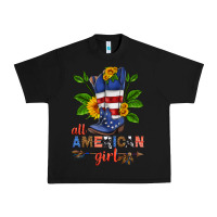 Black all american girl cowboy boot with sunflower Urban Heavy Tee - HRA Design Shop